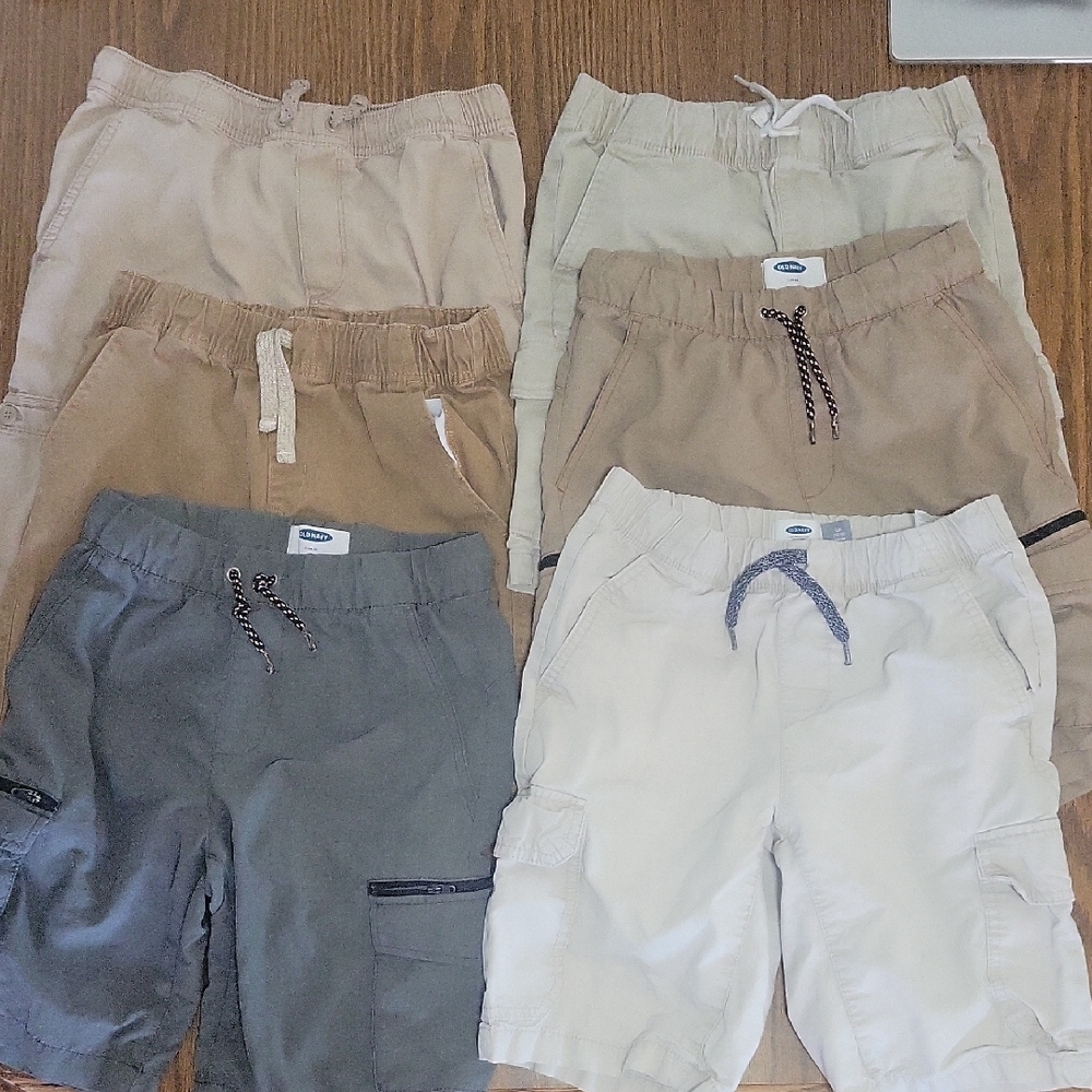 6 Pairs Shorts, Size Large, 10-12
